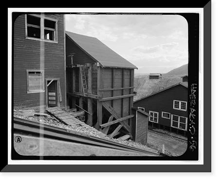 Historic Framed Print, Kennecott Copper Corporation, Concentration Mill, On Copper River & Northwestern Railroad, Kennicott, Valdez-Cordova Census Area, AK - 43,  17-7/8" x 21-7/8"