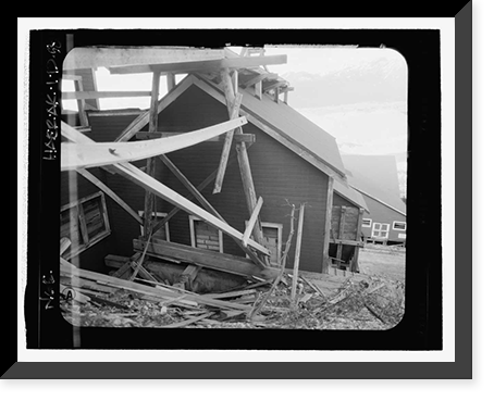 Historic Framed Print, Kennecott Copper Corporation, Concentration Mill, On Copper River & Northwestern Railroad, Kennicott, Valdez-Cordova Census Area, AK - 45,  17-7/8" x 21-7/8"