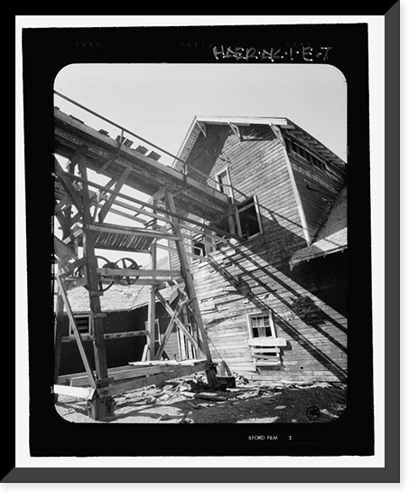 Historic Framed Print, Kennecott Copper Corporation, Leaching Plant, On Copper River & Northwestern Railroad, Kennicott, Valdez-Cordova Census Area, AK - 7,  17-7/8" x 21-7/8"