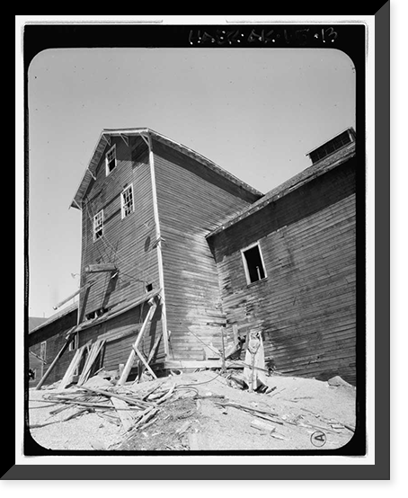 Historic Framed Print, Kennecott Copper Corporation, Leaching Plant, On Copper River & Northwestern Railroad, Kennicott, Valdez-Cordova Census Area, AK - 13,  17-7/8" x 21-7/8"