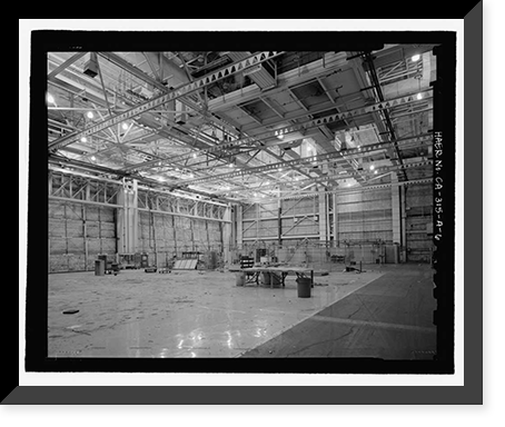 Historic Framed Print, Douglas Aircraft Company Long Beach Plant, Final Aircraft Assembly Building, 3855 Lakewood Boulevard, Long Beach, Los Angeles County, CA - 6,  17-7/8" x 21-7/8"
