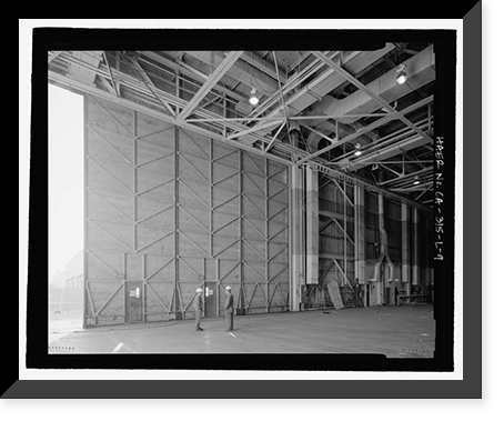 Historic Framed Print, Douglas Aircraft Company Long Beach Plant, Aircraft Wing & Fuselage Assembly Building, 3855 Lakewood Boulevard, Long Beach, Los Angeles County, CA - 9,  17-7/8" x 21-7/8"