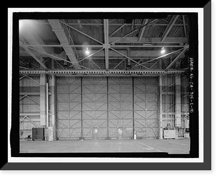 Historic Framed Print, Douglas Aircraft Company Long Beach Plant, Aircraft Wing & Fuselage Assembly Building, 3855 Lakewood Boulevard, Long Beach, Los Angeles County, CA - 10,  17-7/8" x 21-7/8"