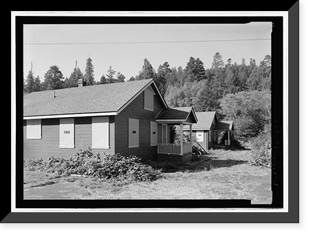 Historic Framed Print, Prairie Creek Fish Hatchery, Hwy. 101, Orick, Humboldt County, CA - 21,  17-7/8" x 21-7/8"