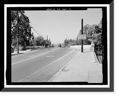 Historic Framed Print, First Street Bridge, Spanning Napa River at First Street between Soscol, Napa, Napa County, CA - 9,  17-7/8" x 21-7/8"