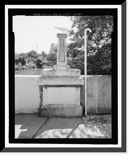 Historic Framed Print, First Street Bridge, Spanning Napa River at First Street between Soscol, Napa, Napa County, CA - 12,  17-7/8" x 21-7/8"
