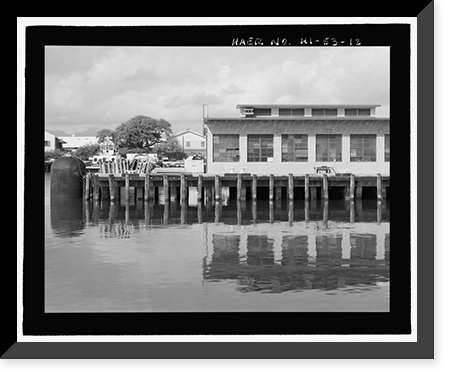 Historic Framed Print, U.S. Naval Base, Pearl Harbor, Waterfront Facilities, Various locations throughout base, Pearl Harbor, Honolulu County, HI - 12,  17-7/8" x 21-7/8"