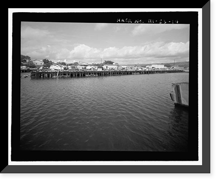 Historic Framed Print, U.S. Naval Base, Pearl Harbor, Waterfront Facilities, Various locations throughout base, Pearl Harbor, Honolulu County, HI - 14,  17-7/8" x 21-7/8"
