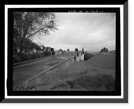 Historic Framed Print, U.S. Naval Base, Pearl Harbor, Ferry Landing Type, Halawa Landing on Ford Island, Pearl Harbor, Honolulu County, HI,  17-7/8" x 21-7/8"