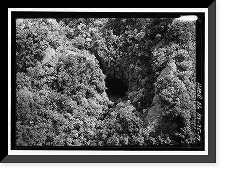 Historic Framed Print, Hana Belt Road, Between Haiku and Kaipahulu, Hana vicinity, Maui County, HI - 19,  17-7/8" x 21-7/8"