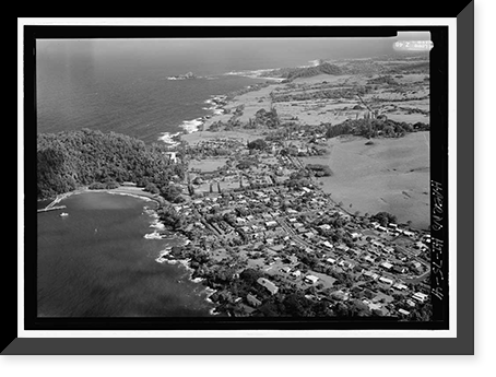Historic Framed Print, Hana Belt Road, Between Haiku and Kaipahulu, Hana vicinity, Maui County, HI - 41,  17-7/8" x 21-7/8"