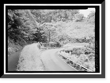 Historic Framed Print, Hana Belt Road, Between Haiku and Kaipahulu, Hana vicinity, Maui County, HI - 69,  17-7/8" x 21-7/8"