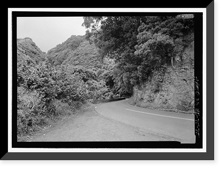 Historic Framed Print, Hana Belt Road, Between Haiku and Kaipahulu, Hana vicinity, Maui County, HI - 75,  17-7/8" x 21-7/8"