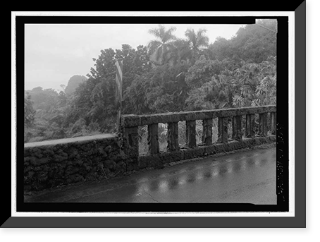 Historic Framed Print, Hana Belt Road, Between Haiku and Kaipahulu, Hana vicinity, Maui County, HI - 105,  17-7/8" x 21-7/8"