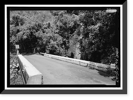 Historic Framed Print, Hana Belt Road, Between Haiku and Kaipahulu, Hana vicinity, Maui County, HI - 127,  17-7/8" x 21-7/8"