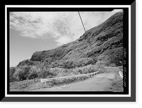 Historic Framed Print, Hana Belt Road, Between Haiku and Kaipahulu, Hana vicinity, Maui County, HI - 149,  17-7/8" x 21-7/8"