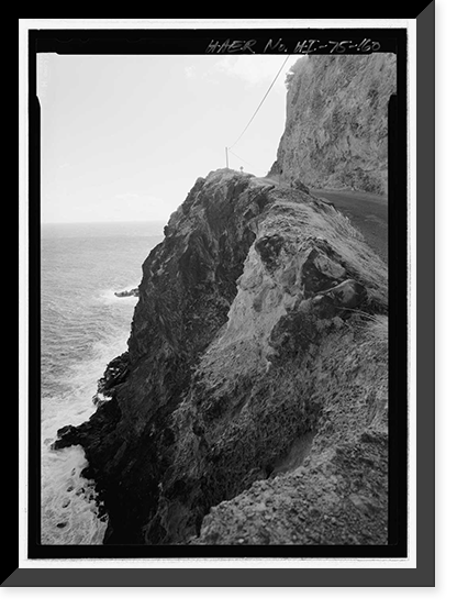 Historic Framed Print, Hana Belt Road, Between Haiku and Kaipahulu, Hana vicinity, Maui County, HI - 160,  17-7/8" x 21-7/8"