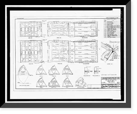 Historic Framed Print, St. Lucie Canal, St. Lucie Lock No. 1, St. Lucie, Cross State Canal, Okeechobee Intracoas, Stuart vicinity, Martin County, FL - 13,  17-7/8" x 21-7/8"