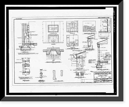 Historic Framed Print, St. Lucie Canal, Lock No. 1, Attendant's Quarters, St. Lucie, Cross State Canal, Okeechobee Intracoas, Stuart vicinity, Martin County, FL - 4,  17-7/8" x 21-7/8"