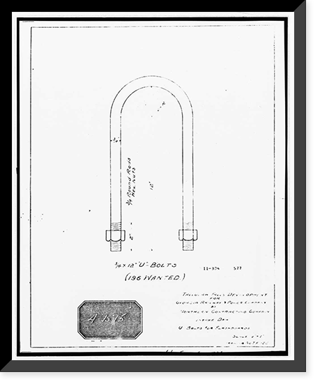Historic Framed Print, Tallulah Falls Dam, Spanning Tallulah Falls River on U.S. Highway 23/S, Tallulah Falls, Habersham County, GA - 16,  17-7/8" x 21-7/8"