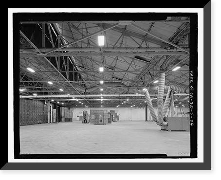 Historic Framed Print, NASA Industrial Plant, Manufacturing & Assembly Plant, 12214 Lakewood Boulevard, Downey, Los Angeles County, CA - 34,  17-7/8" x 21-7/8"