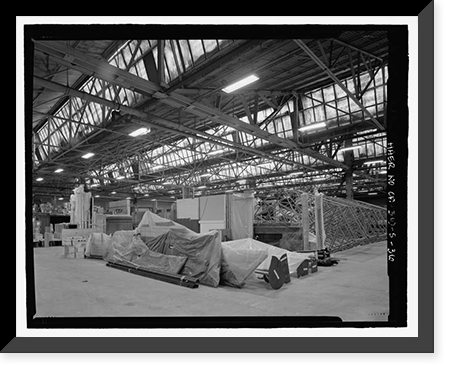 Historic Framed Print, NASA Industrial Plant, Manufacturing & Assembly Plant, 12214 Lakewood Boulevard, Downey, Los Angeles County, CA - 36,  17-7/8" x 21-7/8"