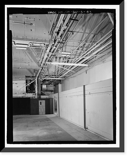 Historic Framed Print, NASA Industrial Plant, Manufacturing & Assembly Plant, 12214 Lakewood Boulevard, Downey, Los Angeles County, CA - 43,  17-7/8" x 21-7/8"