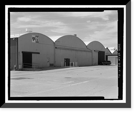 Historic Framed Print, NASA Industrial Plant, Manufacturing & Testing Facility, 12214 Lakewood Boulevard, Downey, Los Angeles County, CA - 6,  17-7/8" x 21-7/8"
