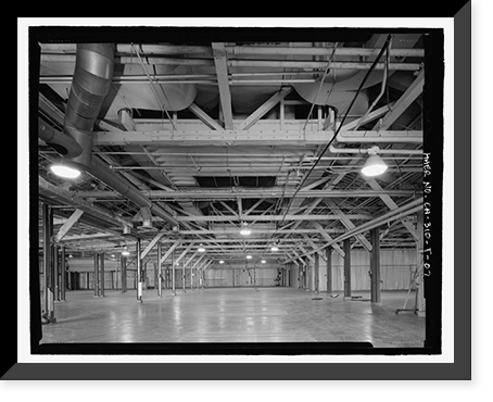 Historic Framed Print, NASA Industrial Plant, Manufacturing & Testing Facility, 12214 Lakewood Boulevard, Downey, Los Angeles County, CA - 7,  17-7/8" x 21-7/8"