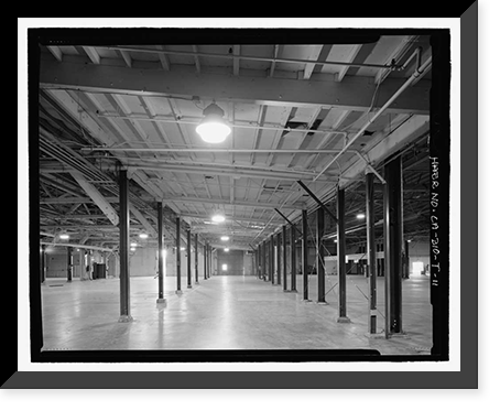 Historic Framed Print, NASA Industrial Plant, Manufacturing & Testing Facility, 12214 Lakewood Boulevard, Downey, Los Angeles County, CA - 11,  17-7/8" x 21-7/8"