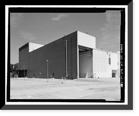 Historic Framed Print, NASA Industrial Plant, Systems Integration & Checkout Facility, 12214 Lakewood Boulevard, Downey, Los Angeles County, CA - 10,  17-7/8" x 21-7/8"