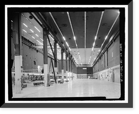 Historic Framed Print, NASA Industrial Plant, Systems Integration & Checkout Facility, 12214 Lakewood Boulevard, Downey, Los Angeles County, CA - 14,  17-7/8" x 21-7/8"