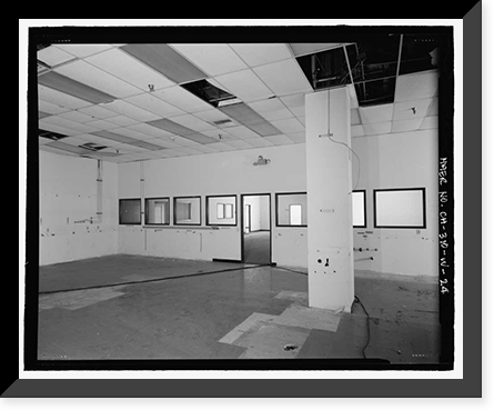 Historic Framed Print, NASA Industrial Plant, Systems Integration & Checkout Facility, 12214 Lakewood Boulevard, Downey, Los Angeles County, CA - 24,  17-7/8" x 21-7/8"