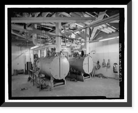 Historic Framed Print, NASA Industrial Plant, Systems Integration & Checkout Facility, 12214 Lakewood Boulevard, Downey, Los Angeles County, CA - 27,  17-7/8" x 21-7/8"