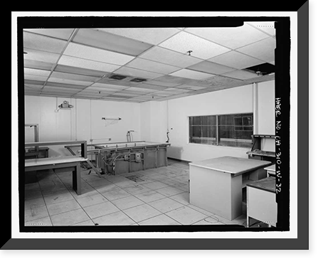 Historic Framed Print, NASA Industrial Plant, Systems Integration & Checkout Facility, 12214 Lakewood Boulevard, Downey, Los Angeles County, CA - 32,  17-7/8" x 21-7/8"