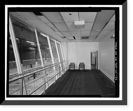 Historic Framed Print, NASA Industrial Plant, Systems Integration & Checkout Facility, 12214 Lakewood Boulevard, Downey, Los Angeles County, CA - 33,  17-7/8" x 21-7/8"