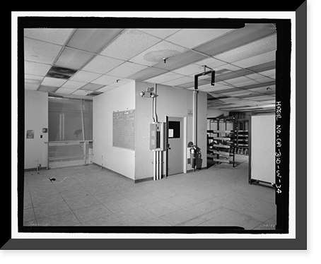 Historic Framed Print, NASA Industrial Plant, Systems Integration & Checkout Facility, 12214 Lakewood Boulevard, Downey, Los Angeles County, CA - 34,  17-7/8" x 21-7/8"