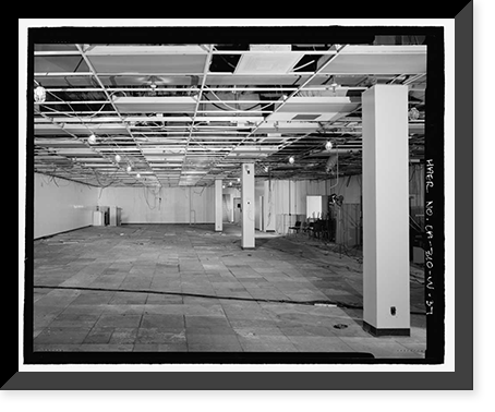Historic Framed Print, NASA Industrial Plant, Systems Integration & Checkout Facility, 12214 Lakewood Boulevard, Downey, Los Angeles County, CA - 37,  17-7/8" x 21-7/8"