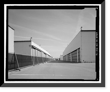 Historic Framed Print, Douglas Aircraft Company Long Beach Plant, 3855 Lakewood Boulevard, Long Beach, Los Angeles County, CA - 16,  17-7/8" x 21-7/8"