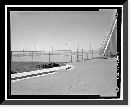 Historic Framed Print, Beale Air Force Base, Perimeter Acquisition Vehicle Entry Phased-Array Warning System, End of Spencer Paul Road, north of Warren Shingle, Marysville vicinity, Yuba County, CA - 8,  17-7/8" x 21-7/8"