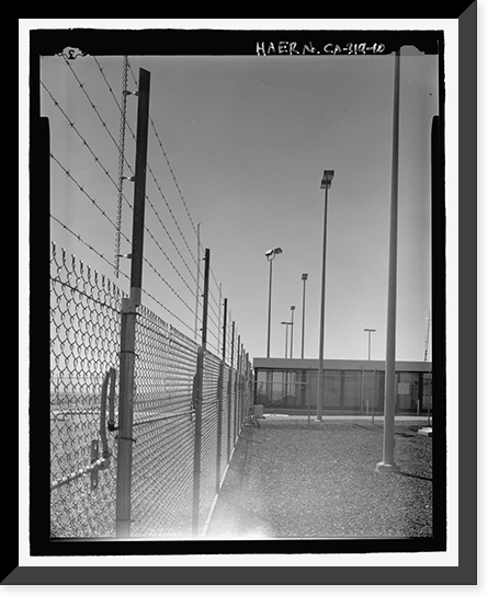 Historic Framed Print, Beale Air Force Base, Perimeter Acquisition Vehicle Entry Phased-Array Warning System, End of Spencer Paul Road, north of Warren Shingle, Marysville vicinity, Yuba County, CA - 10,  17-7/8" x 21-7/8"