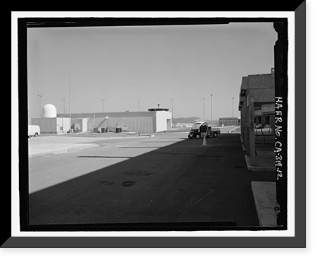 Historic Framed Print, Beale Air Force Base, Perimeter Acquisition Vehicle Entry Phased-Array Warning System, End of Spencer Paul Road, north of Warren Shingle, Marysville vicinity, Yuba County, CA - 12,  17-7/8" x 21-7/8"