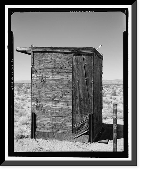 Historic Framed Print, Naval Ordnance Test Station Inyokern, Randsburg Wash Facility Target Test Towers, Tower Road, China Lake vicinity, Kern County, CA - 16,  17-7/8" x 21-7/8"