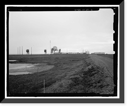 Historic Framed Print, POW-3 Distant Early Warning Line Station, Bullen Point, Prudhoe Bay vicinity, North Slope Borough, AK - 2,  17-7/8" x 21-7/8"