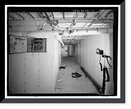 Historic Framed Print, POW-3 Distant Early Warning Line Station, Bullen Point, Prudhoe Bay vicinity, North Slope Borough, AK - 10,  17-7/8" x 21-7/8"