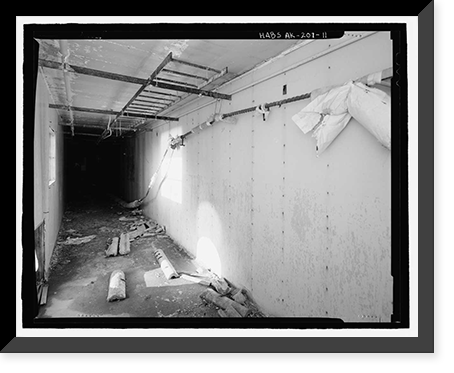 Historic Framed Print, POW-3 Distant Early Warning Line Station, Bullen Point, Prudhoe Bay vicinity, North Slope Borough, AK - 11,  17-7/8" x 21-7/8"