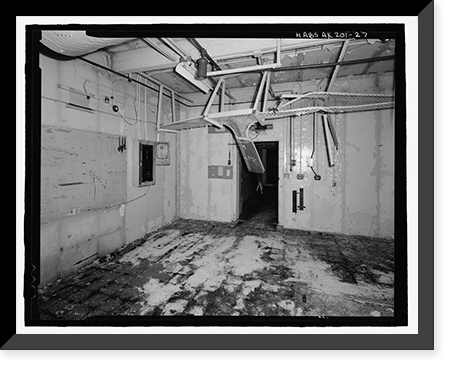 Historic Framed Print, POW-3 Distant Early Warning Line Station, Bullen Point, Prudhoe Bay vicinity, North Slope Borough, AK - 27,  17-7/8" x 21-7/8"