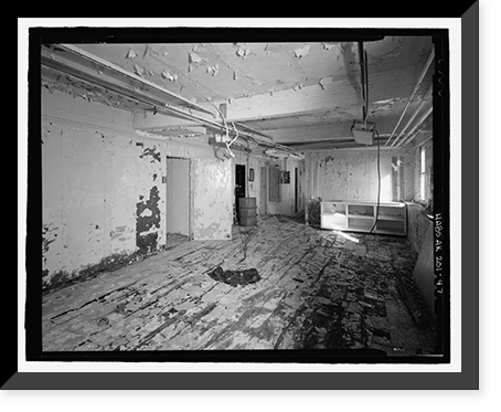 Historic Framed Print, POW-3 Distant Early Warning Line Station, Bullen Point, Prudhoe Bay vicinity, North Slope Borough, AK - 47,  17-7/8" x 21-7/8"