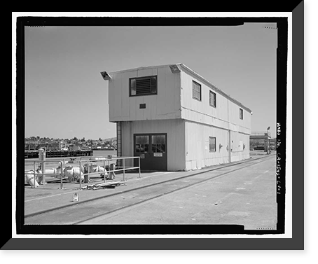 Historic Framed Print, Mare Island Naval Shipyard, Electrical Distribution Centers, Railroad Avenue near Eighteenth Street, Vallejo, Solano County, CA,  17-7/8" x 21-7/8"