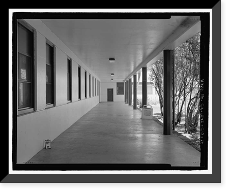 Historic Framed Print, Mare Island Naval Shipyard, Guard House & Barracks, Railroad Avenue near Eighteenth Street, Vallejo, Solano County, CA - 14,  17-7/8" x 21-7/8"